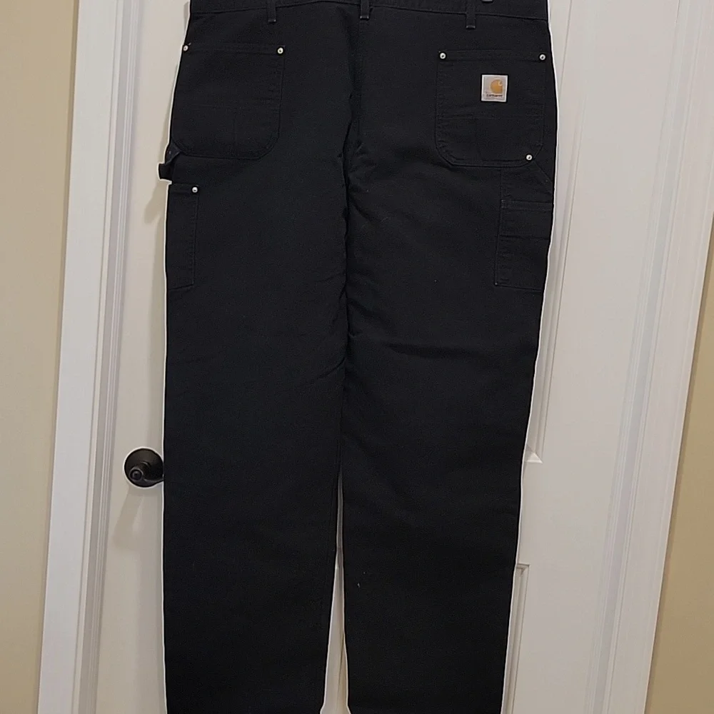 Carhartt Double Knee B01-BLK Original Fit Union Made Vintage Pants Size 46x34 - Picture 8 of 10